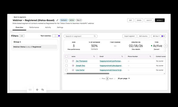 Segmentation: Registered